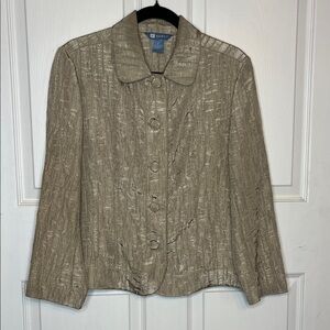 Koret Gold Textured Women's Blazer
